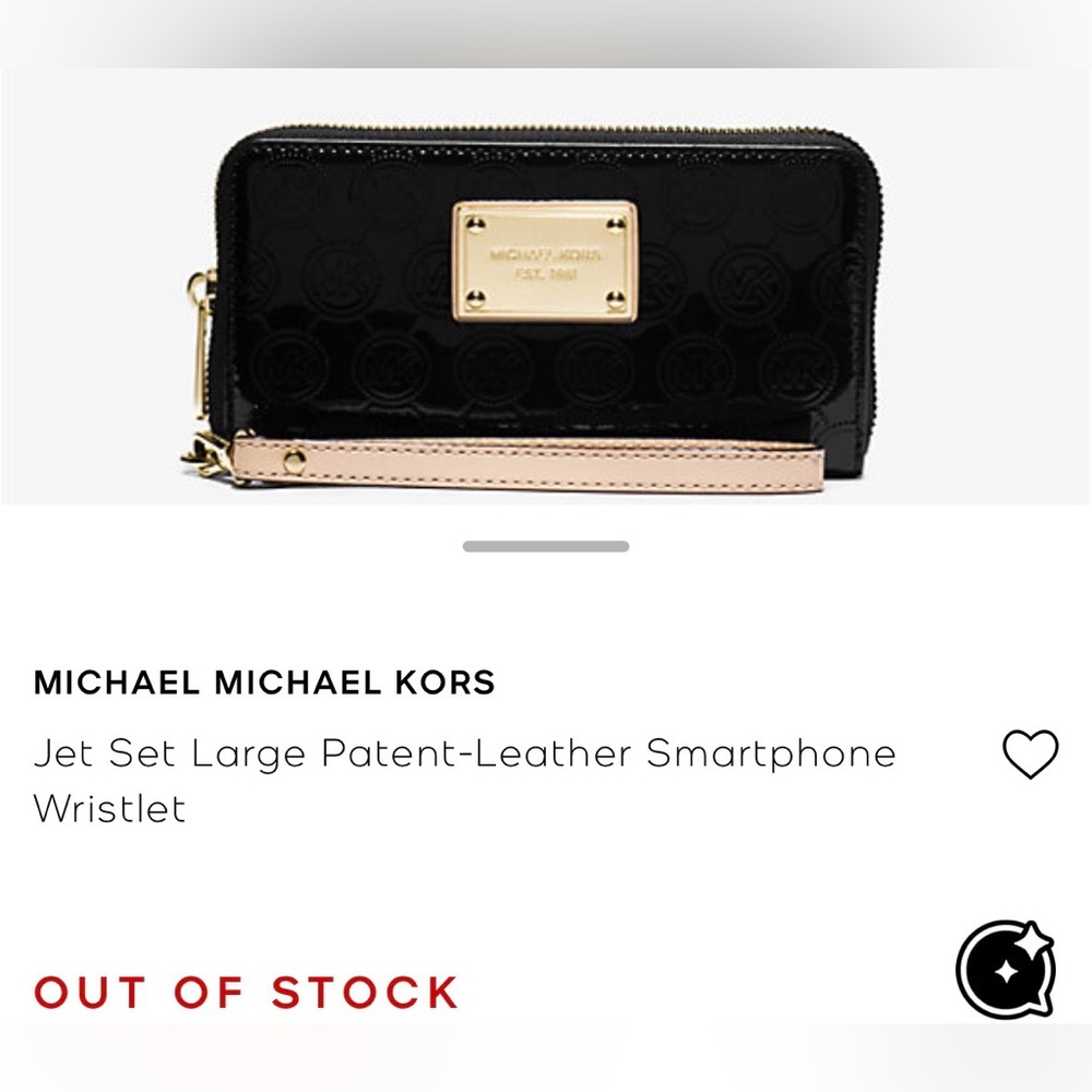 MICHAEL Michael Kors Jet Set Travel Signature Logo Smartphone Wallet 6.5x1x3.75